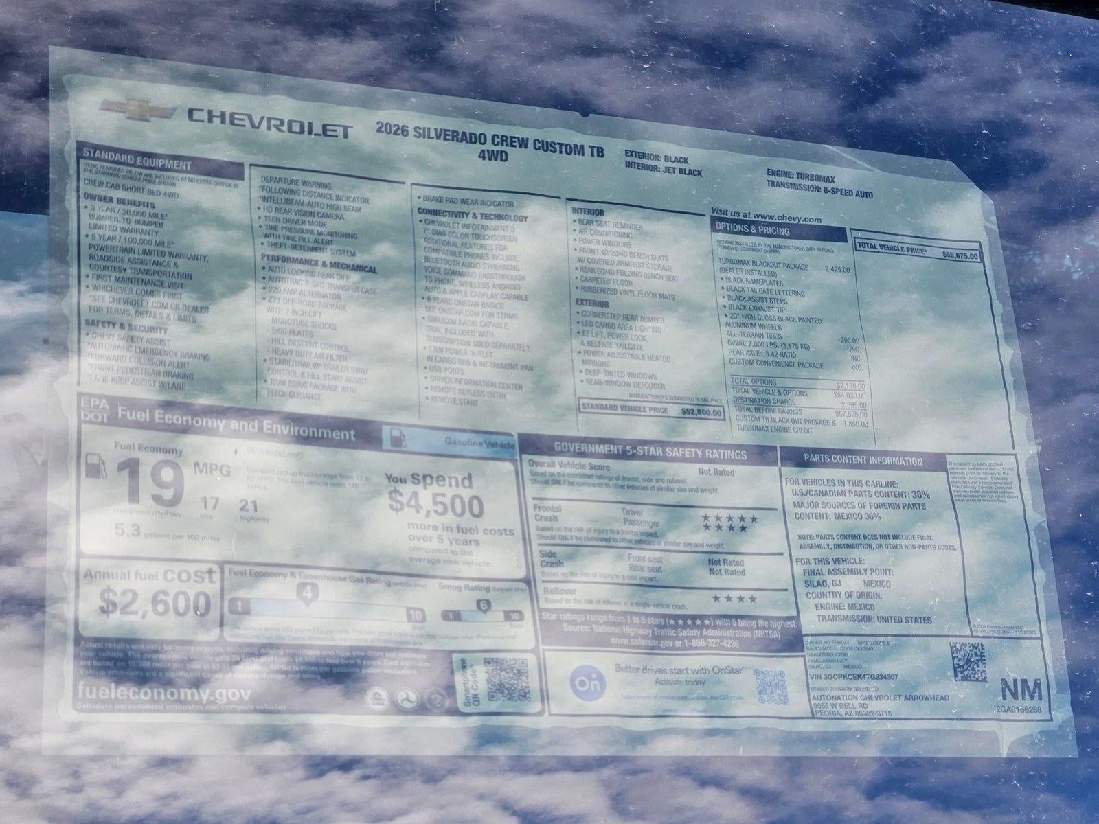 2026 Chevrolet Silverado 1500 Custom Trail Boss