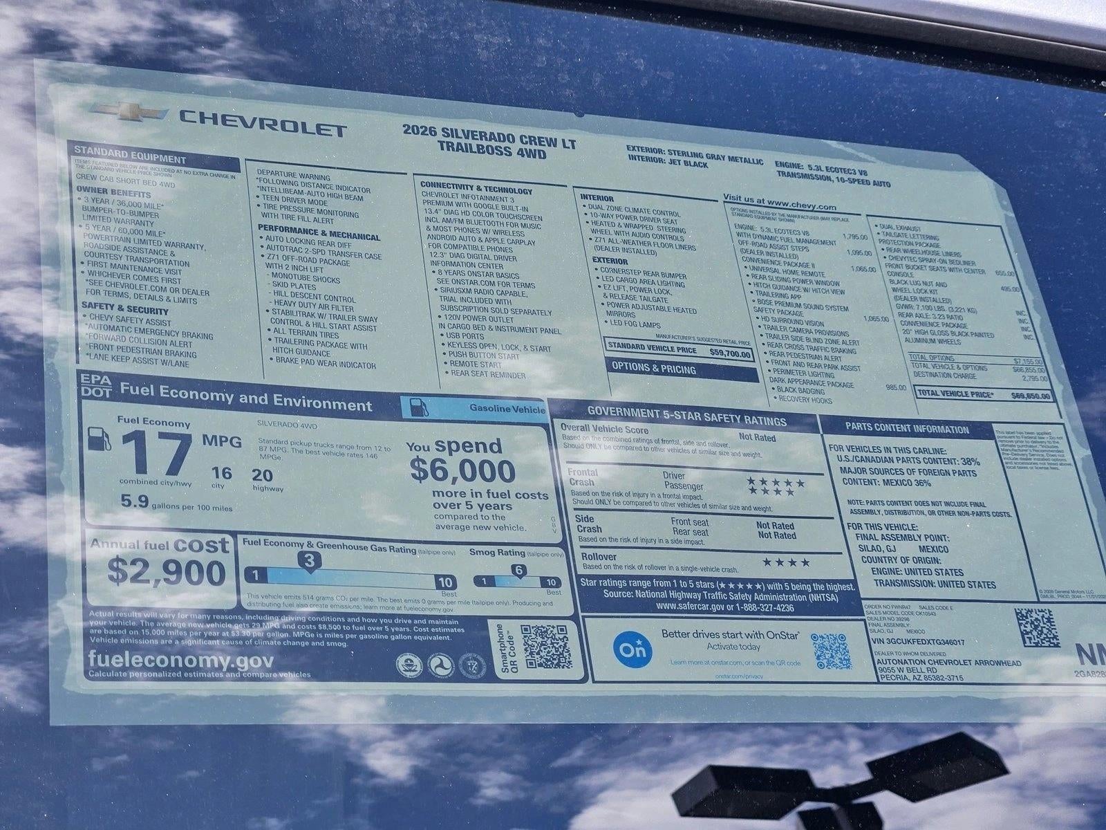 2026 Chevrolet Silverado 1500 LT Trail Boss