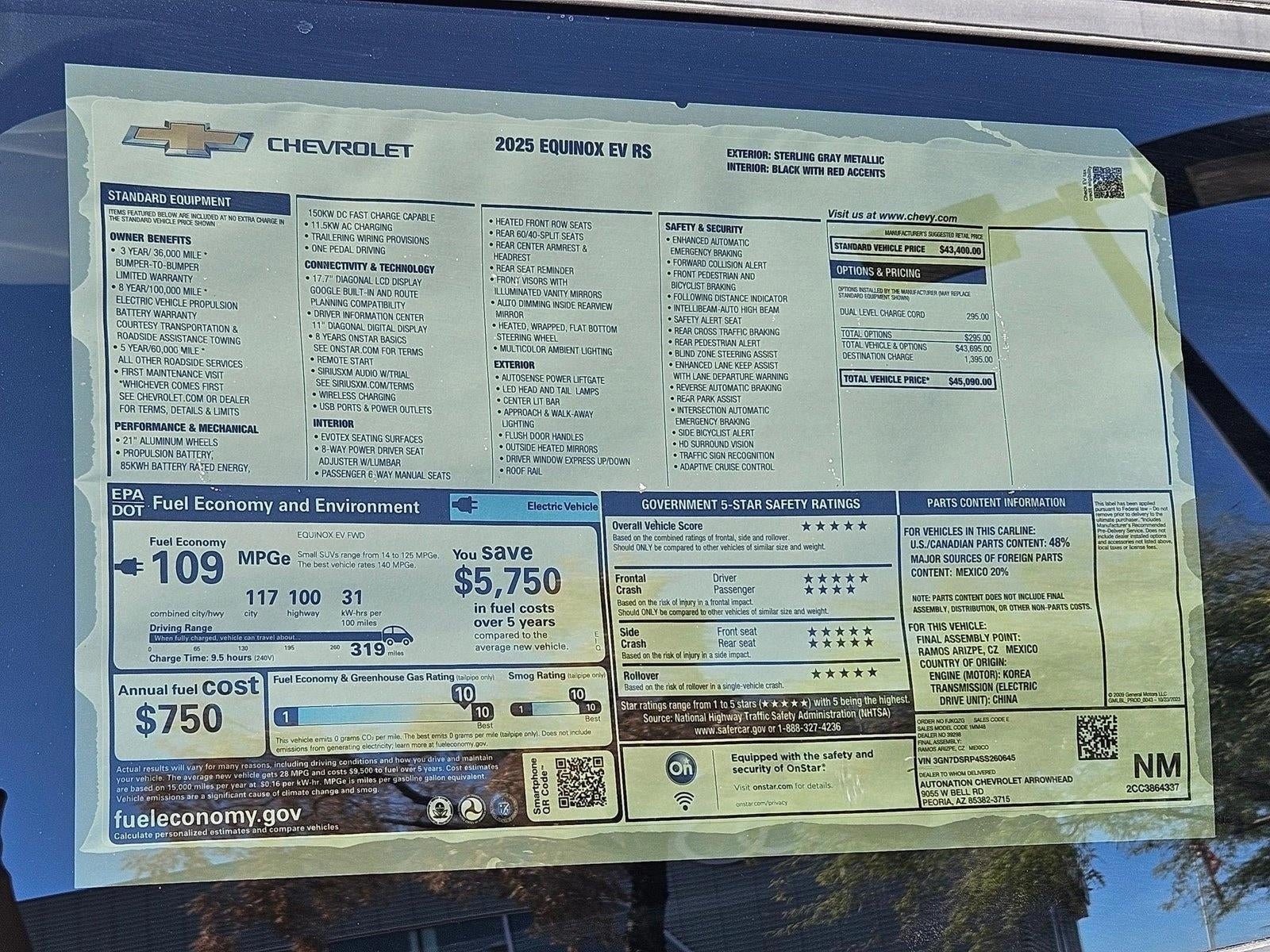 2025 Chevrolet Equinox EV RS