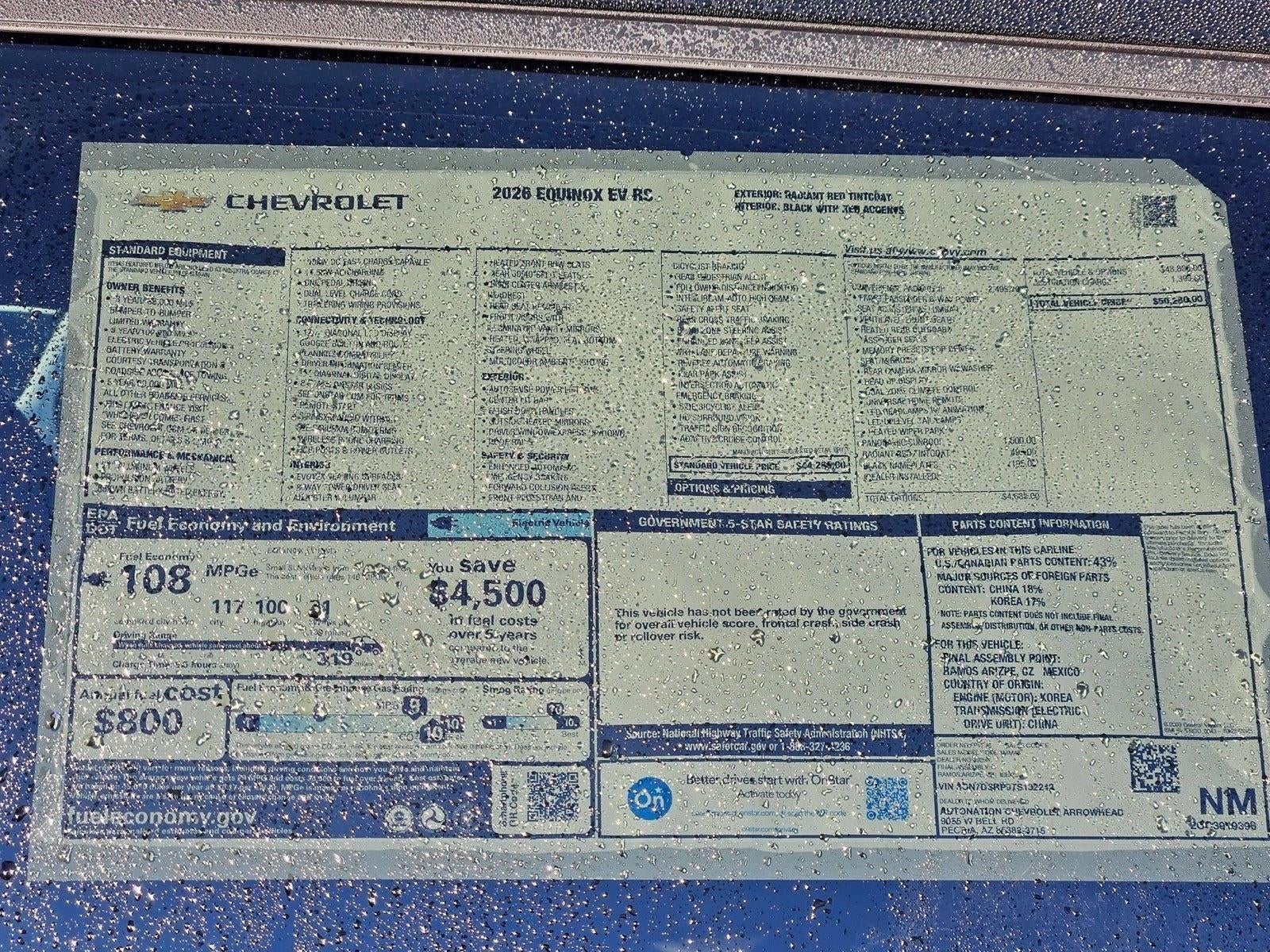 2026 Chevrolet Equinox EV RS