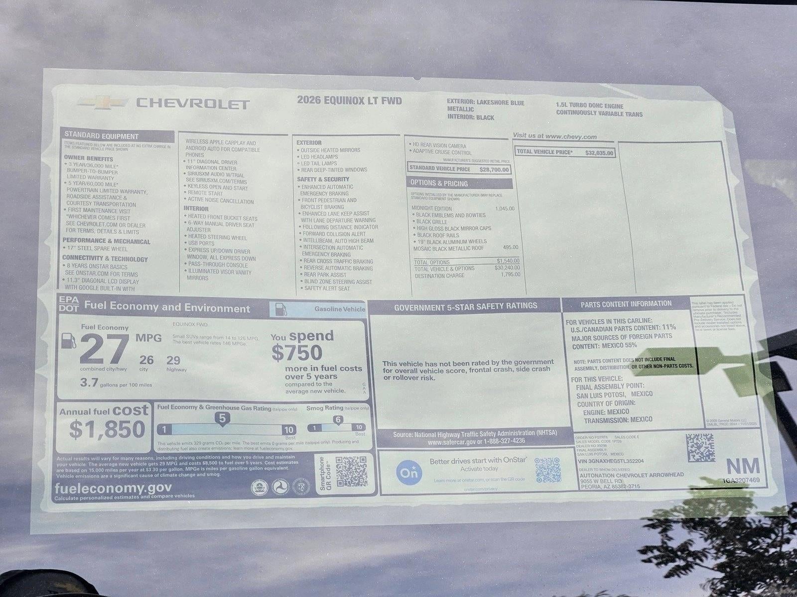 2026 Chevrolet Equinox LT