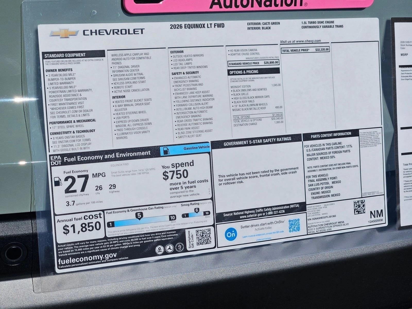 2026 Chevrolet Equinox LT