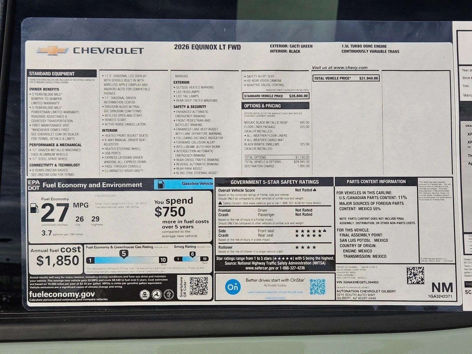 2026 Chevrolet Equinox LT