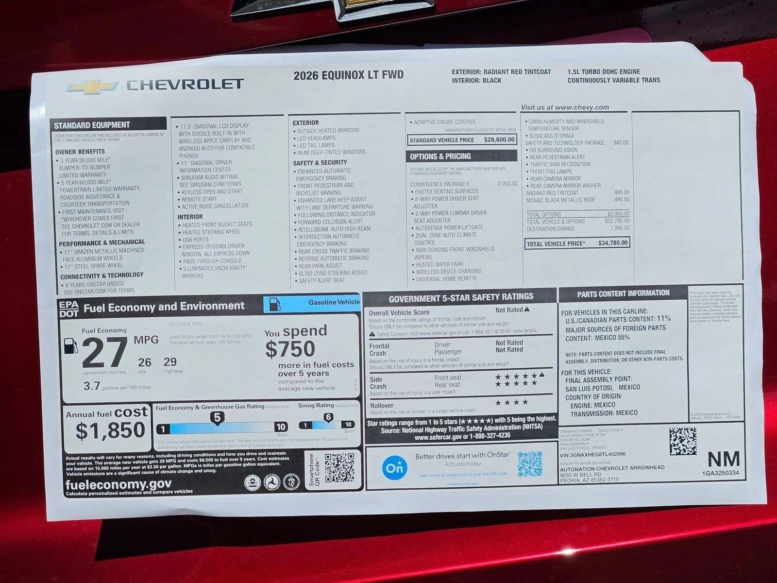 2026 Chevrolet Equinox LT