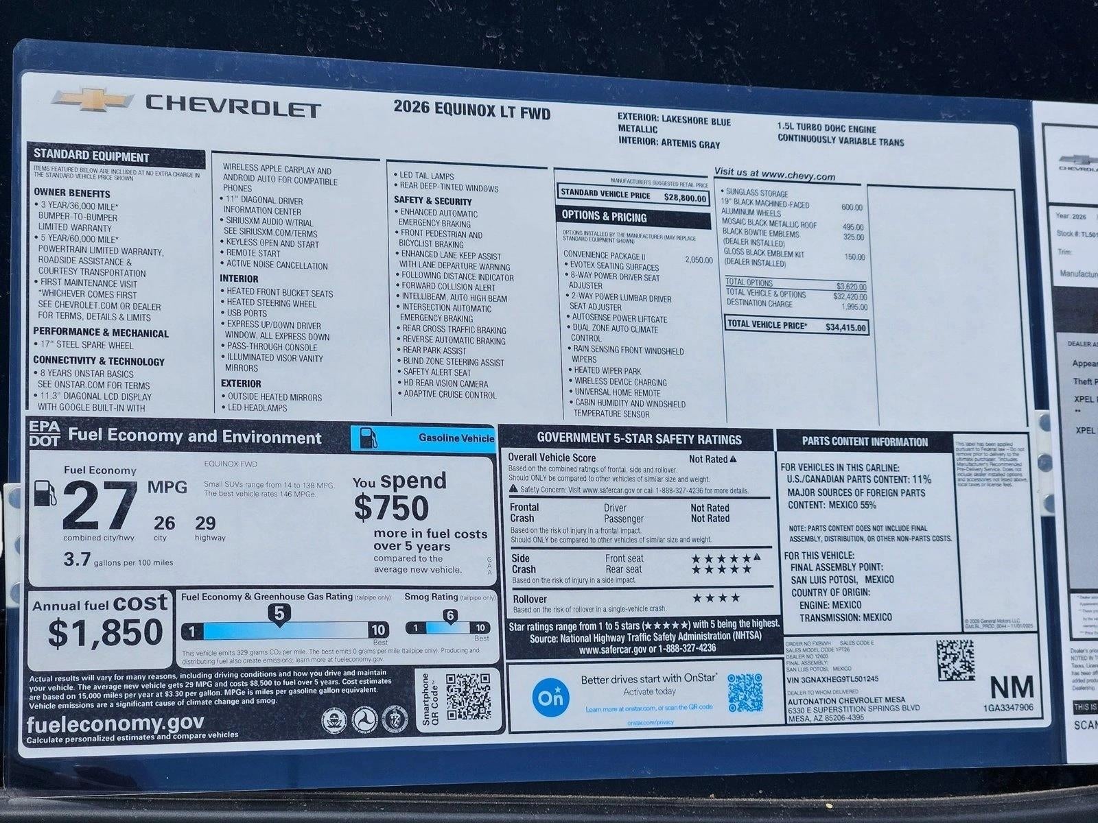 2026 Chevrolet Equinox LT