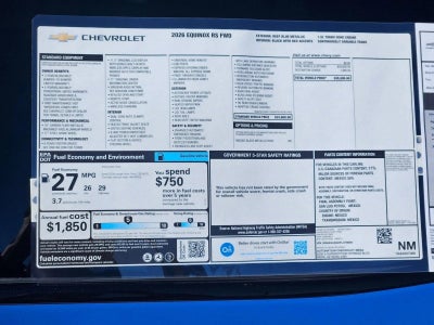 2026 Chevrolet Equinox RS