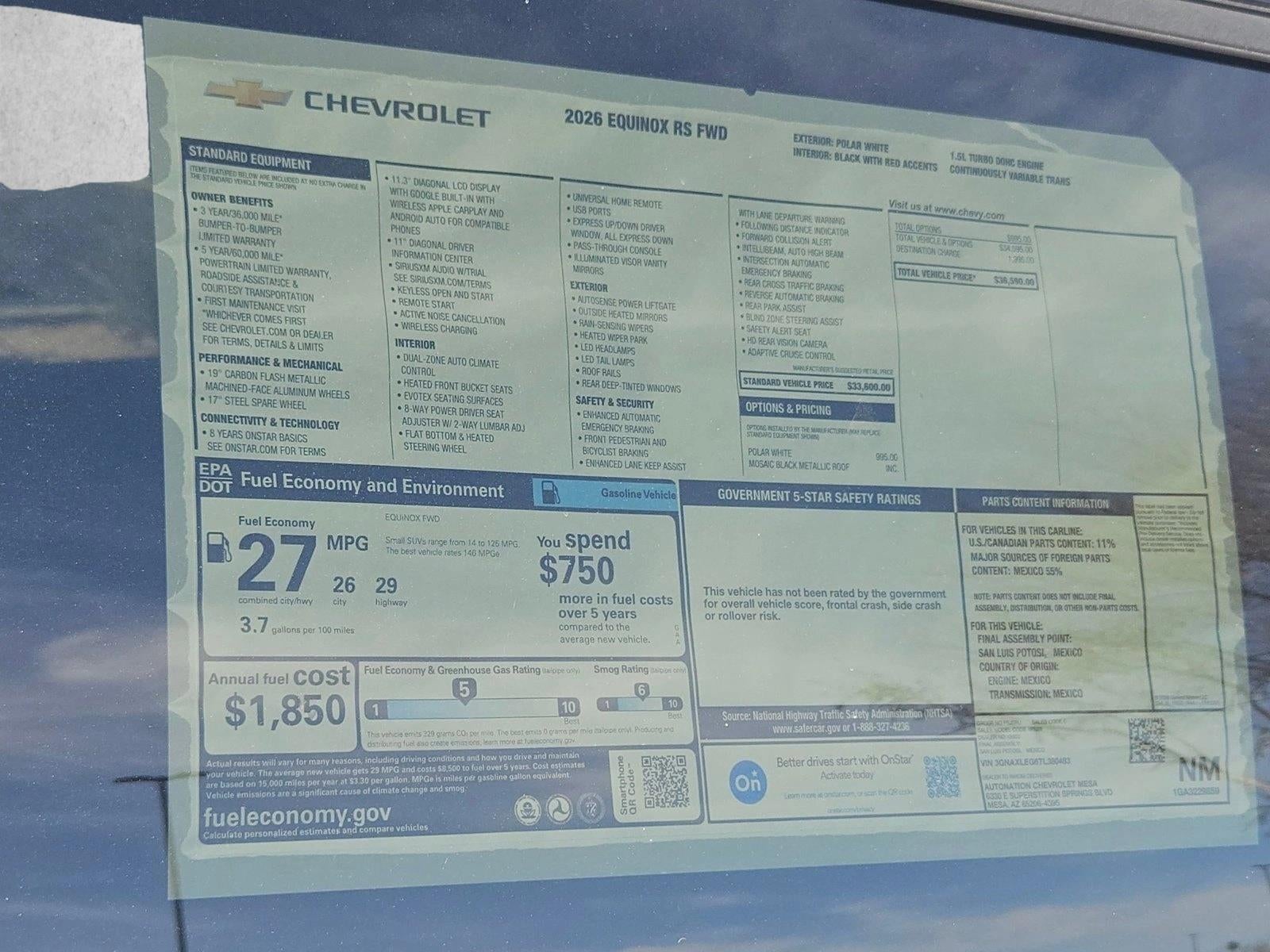 2026 Chevrolet Equinox RS