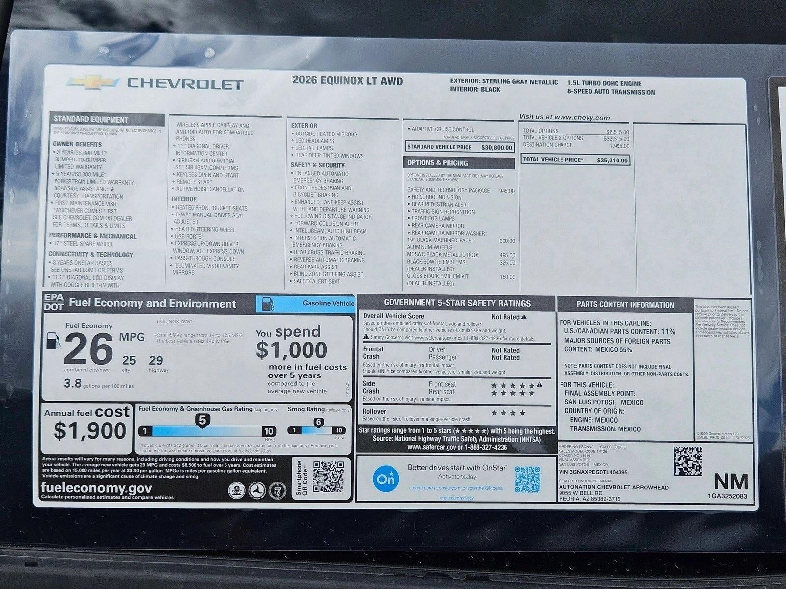 2026 Chevrolet Equinox LT