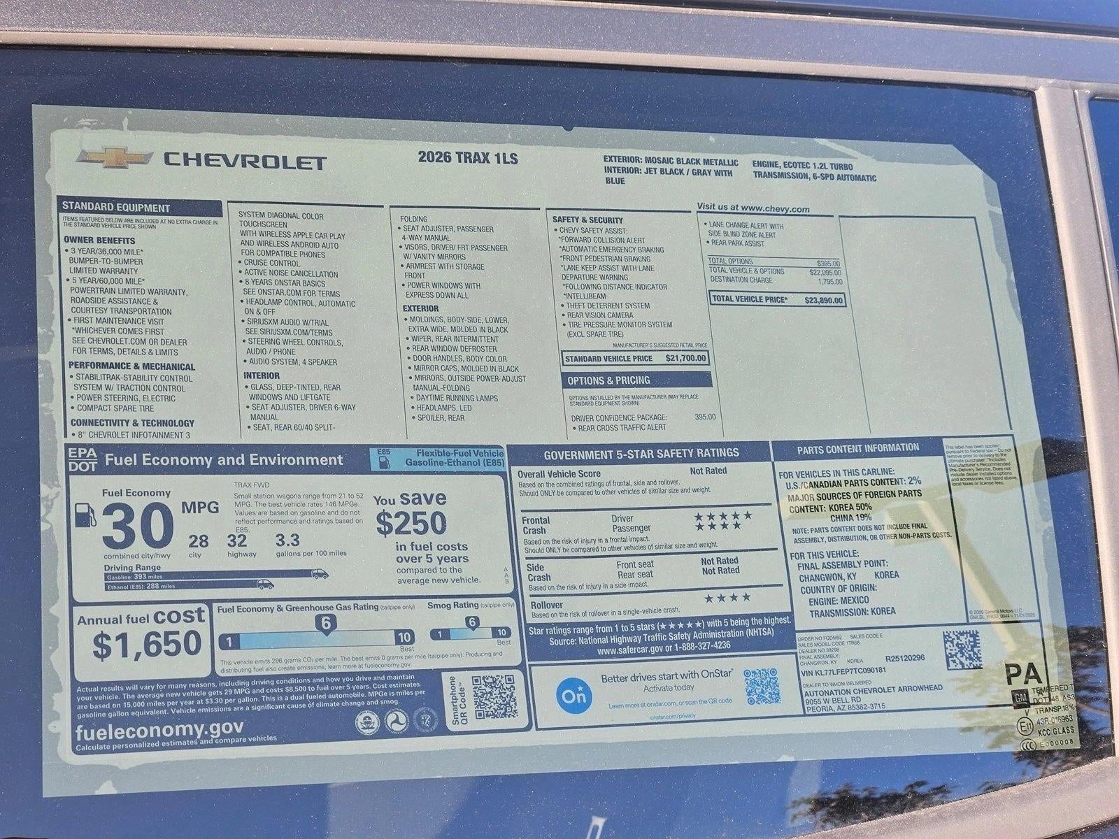 2026 Chevrolet Trax LS