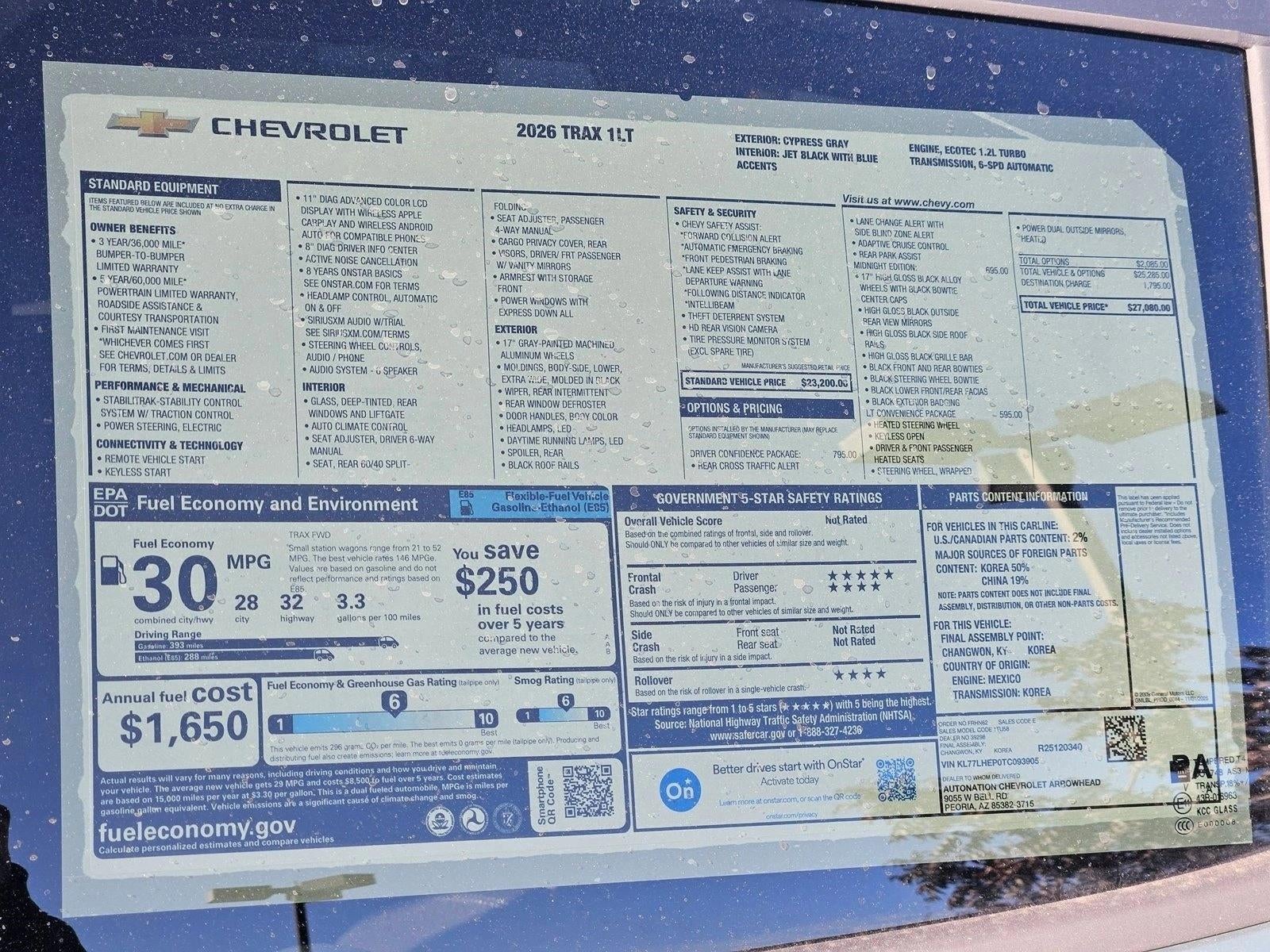 2026 Chevrolet Trax LT