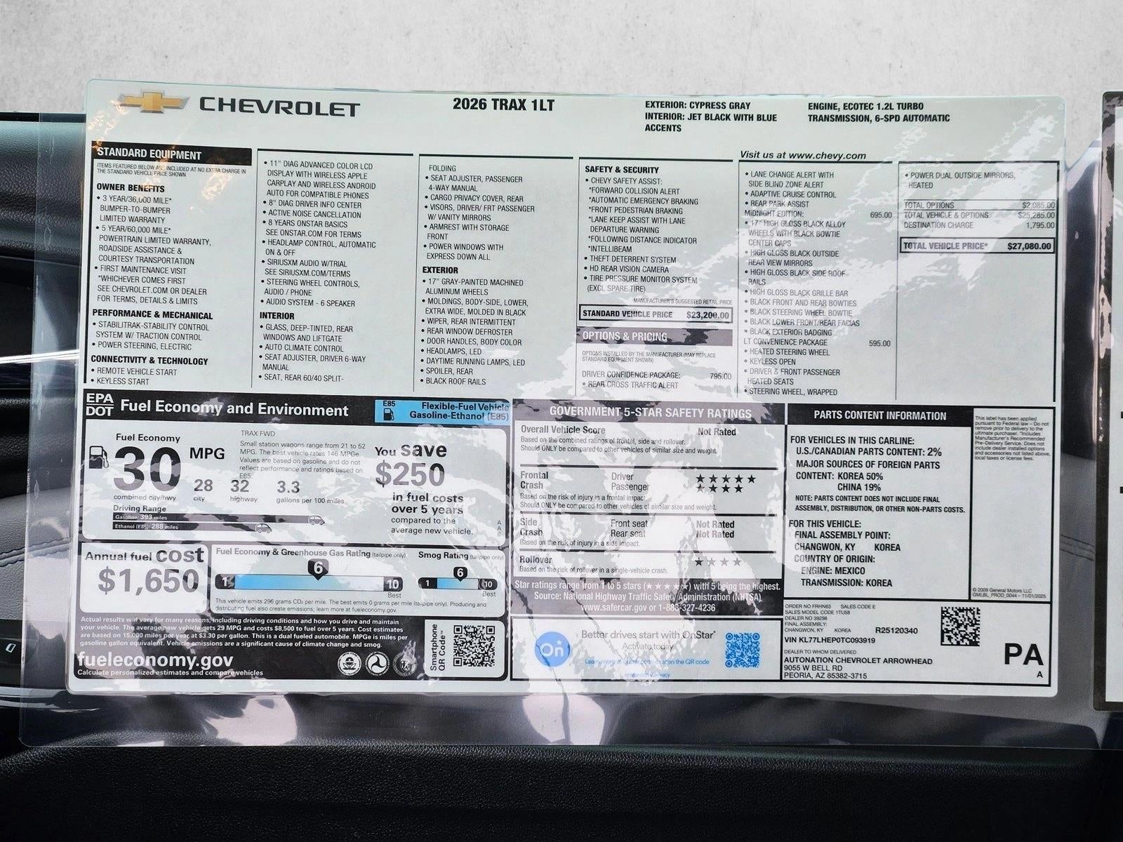 2026 Chevrolet Trax LT