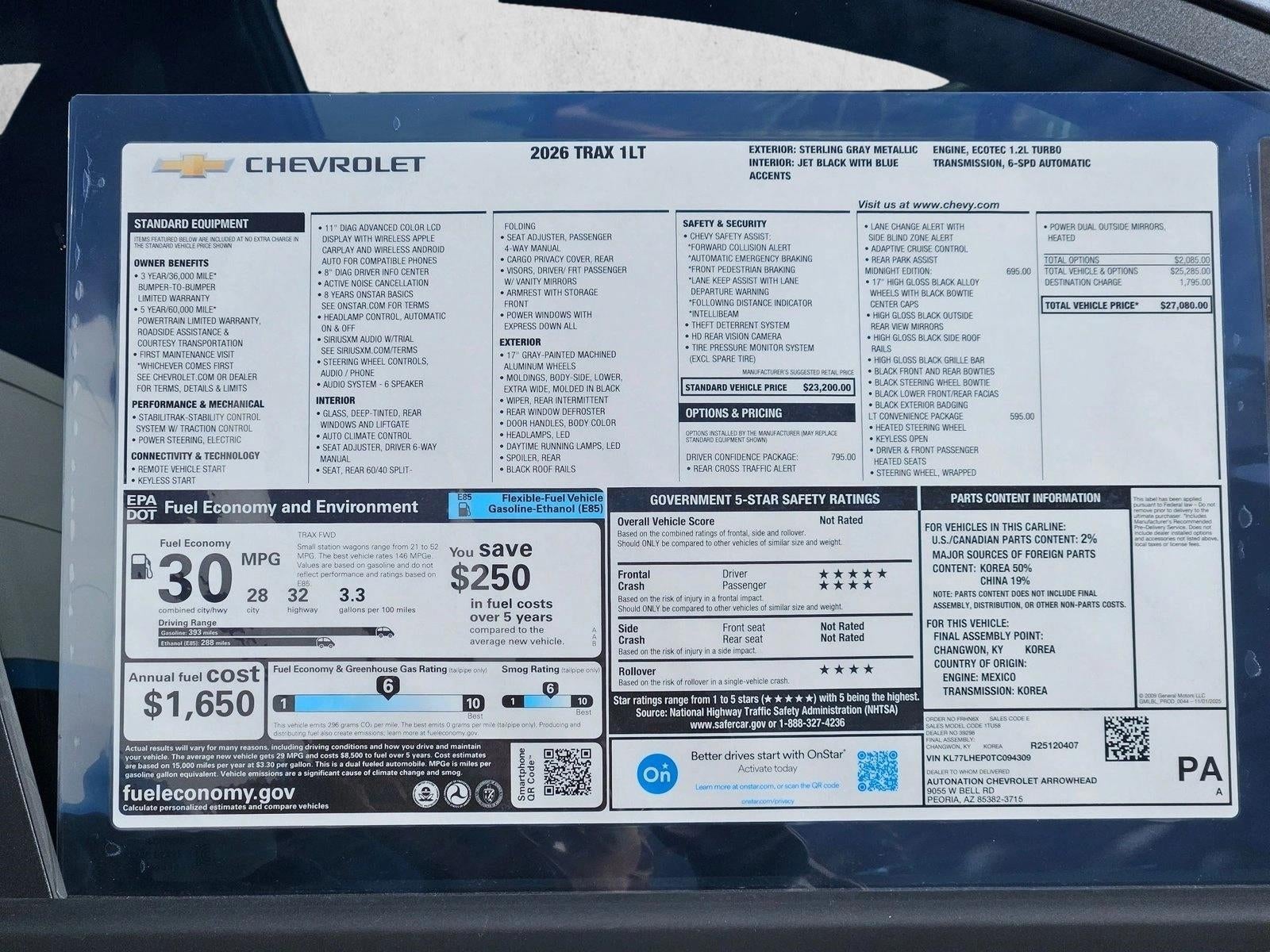 2026 Chevrolet Trax LT