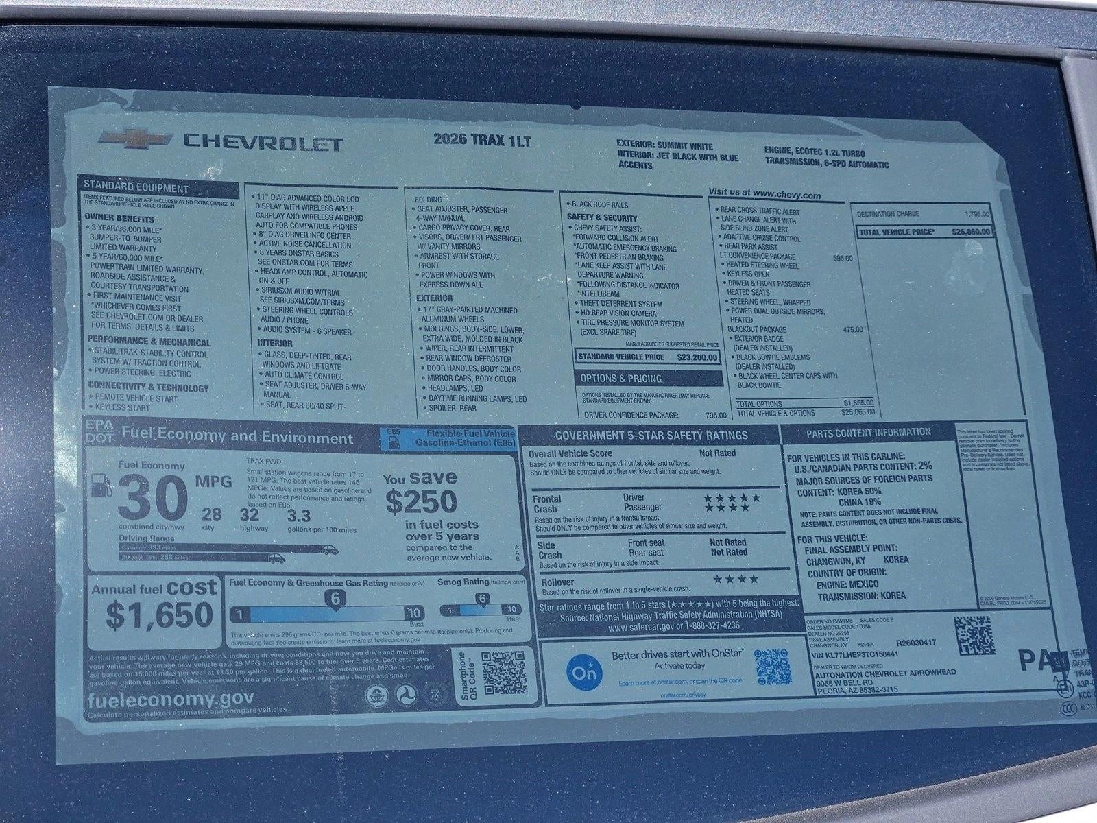2026 Chevrolet Trax LT