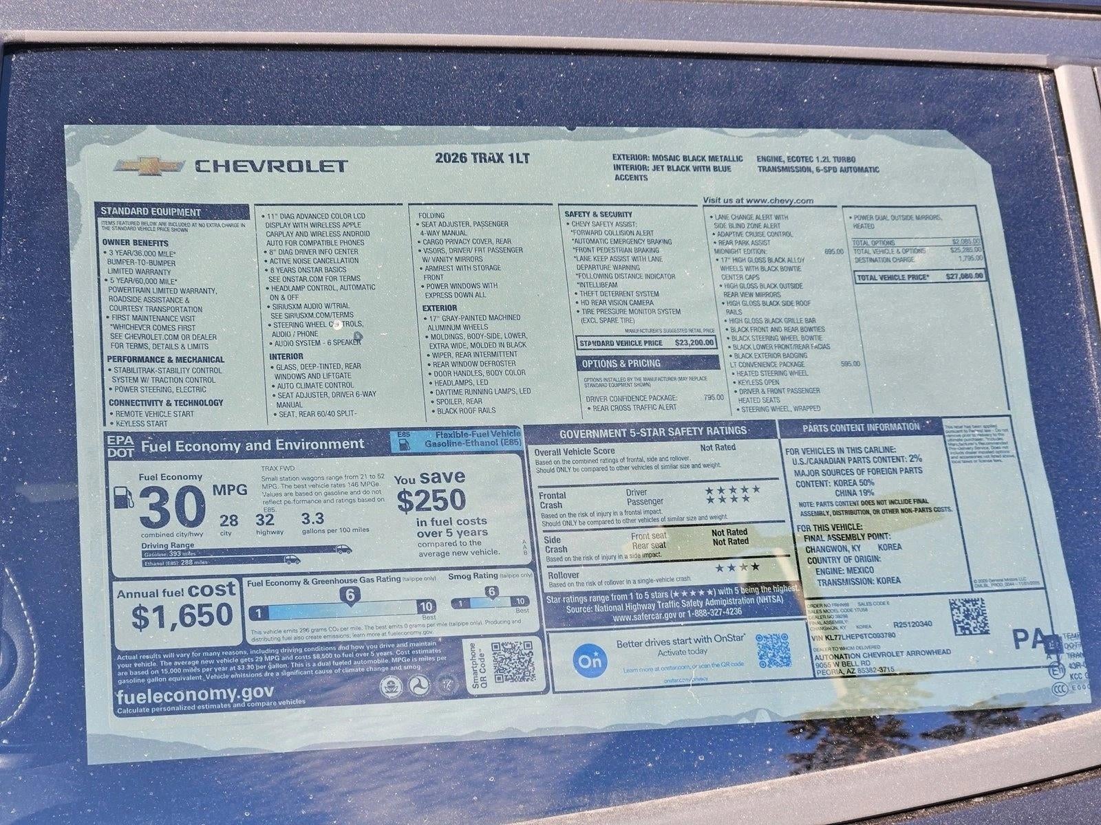 2026 Chevrolet Trax LT