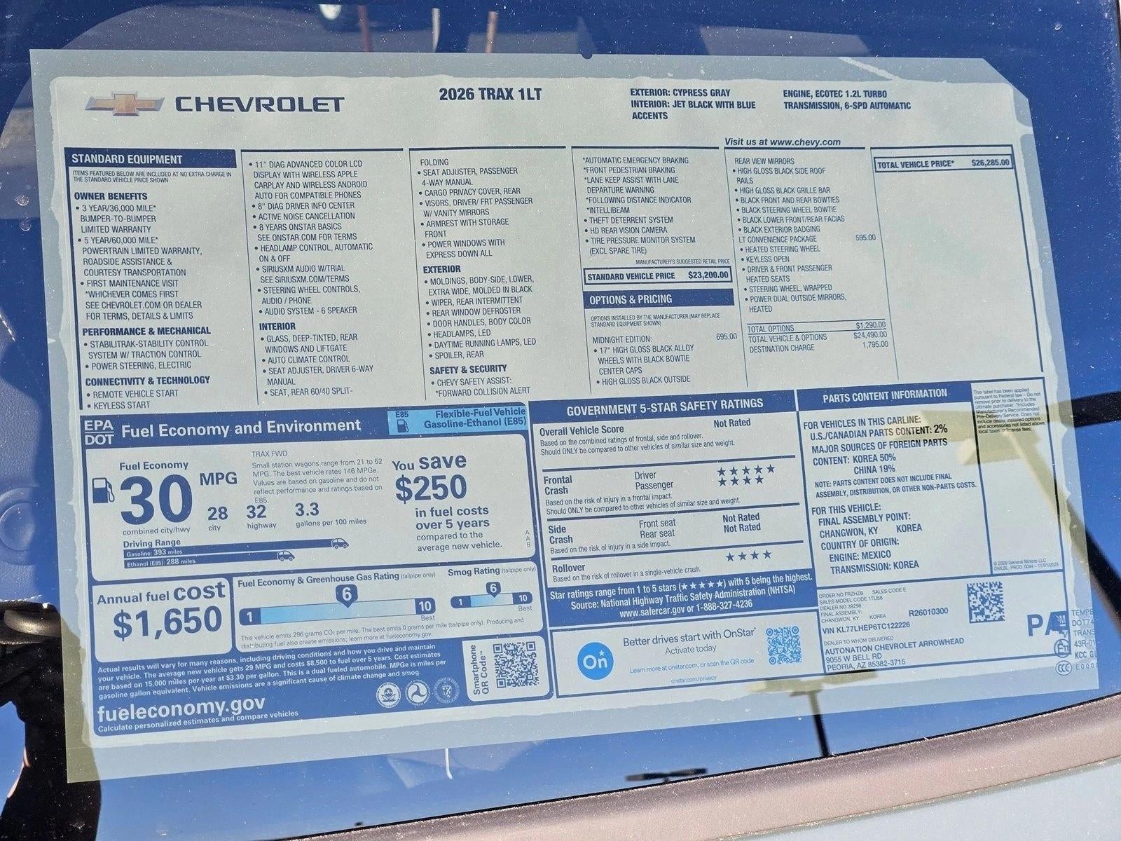 2026 Chevrolet Trax LT