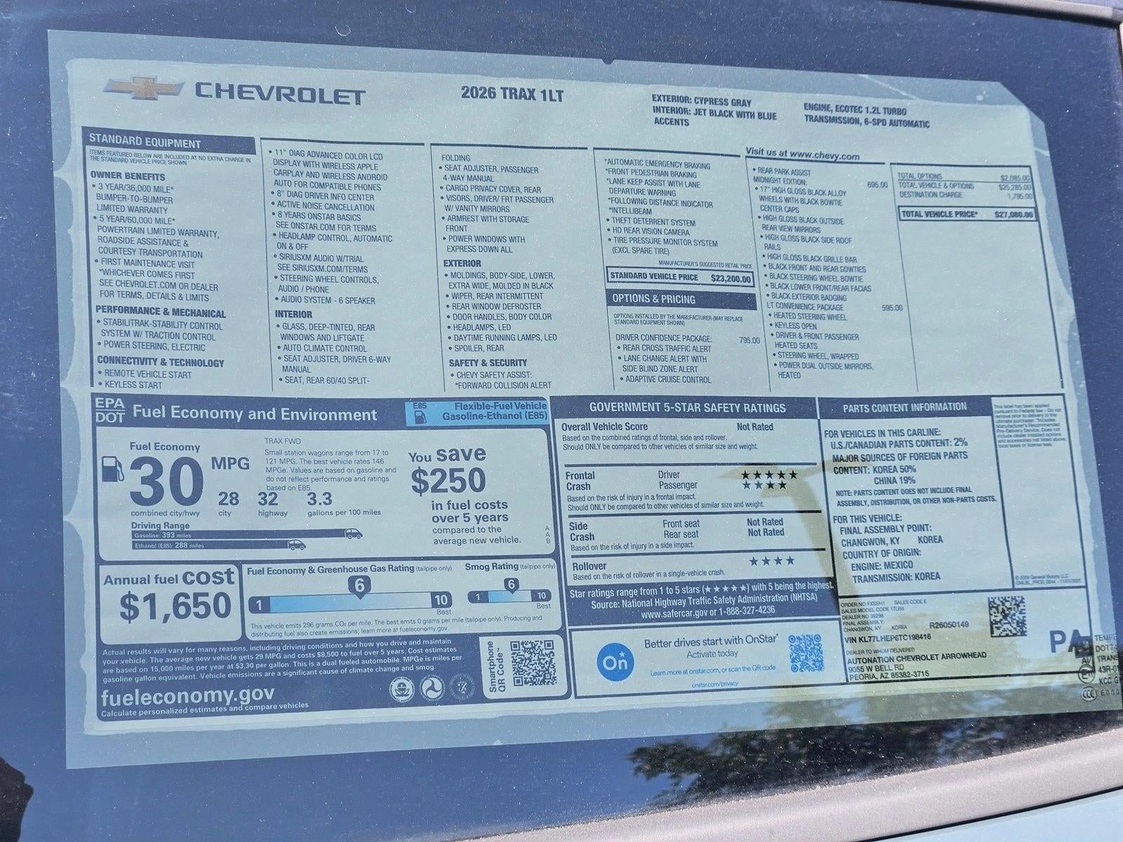 2026 Chevrolet Trax LT