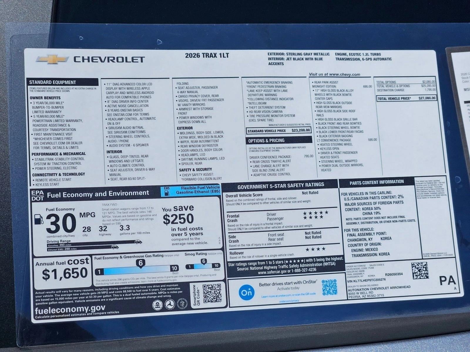 2026 Chevrolet Trax LT