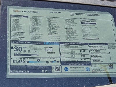 2026 Chevrolet Trax 2RS