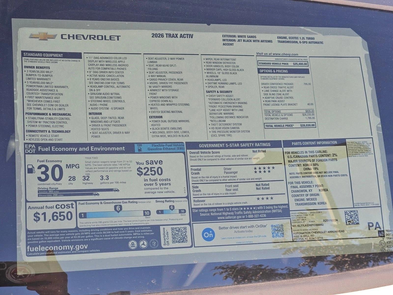 2026 Chevrolet Trax ACTIV