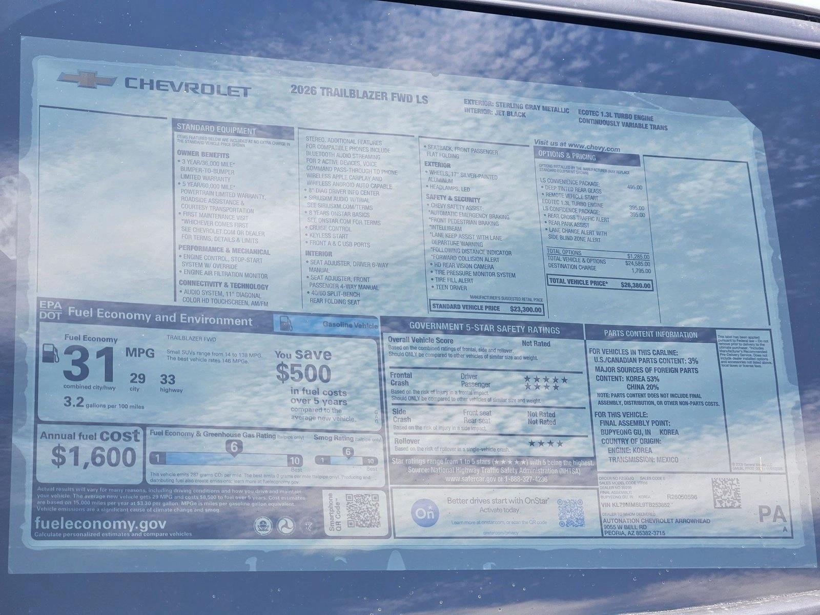 2026 Chevrolet Trailblazer LS