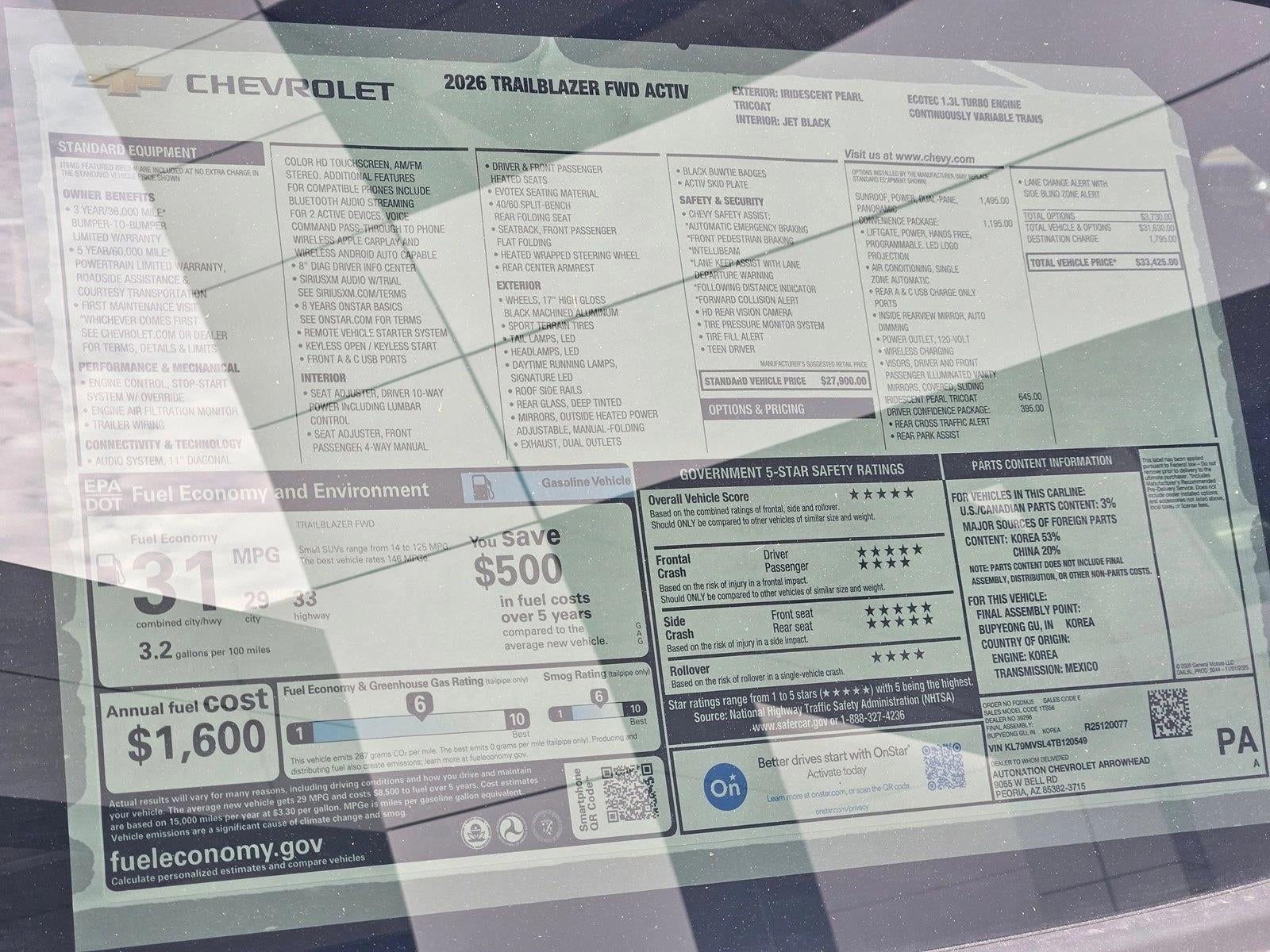 2026 Chevrolet Trailblazer ACTIV