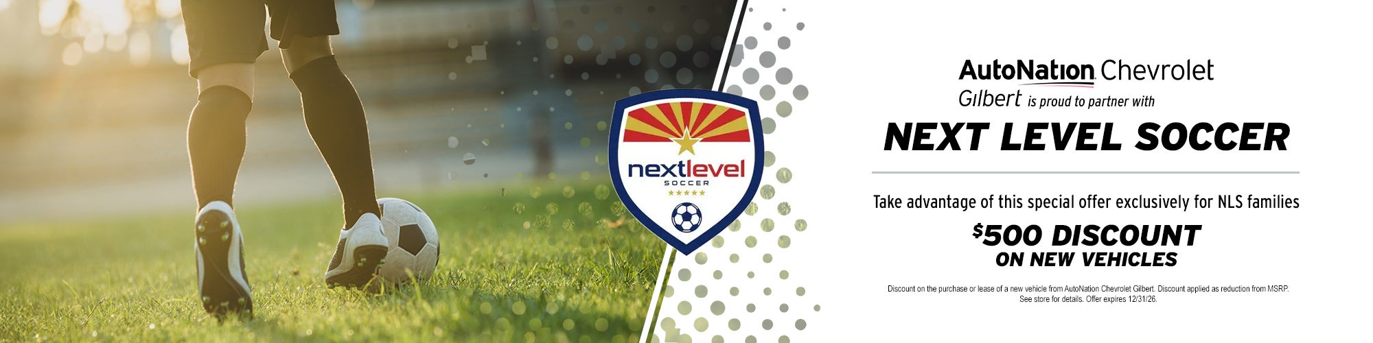 AutoNation Chevrolet Gilbert Is Proud to Partner With Next Level Soccer