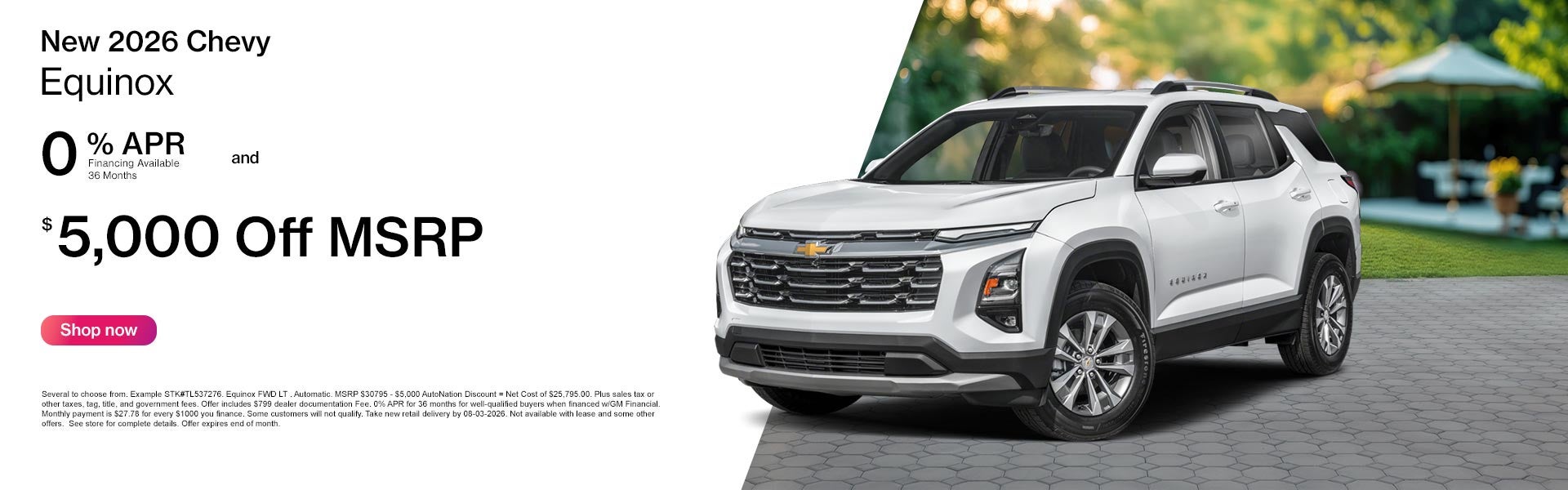 New 2026 Chevrolet Equinox APR Offer